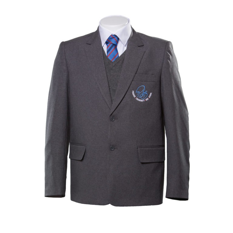 St Angelas Primary Boys Poly Blazer Grey main image 1